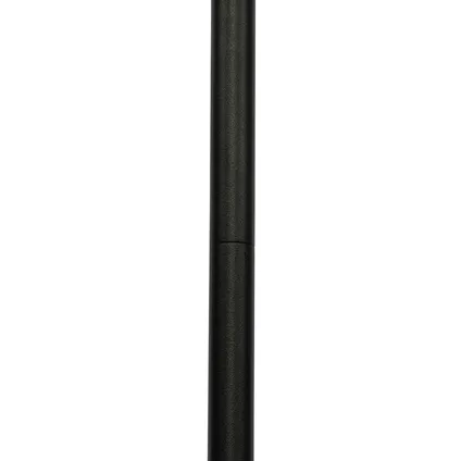 QAZQA Smart moderne buiten vloerlamp zwart kap wit incl. Wifi A60 - Virginia 10