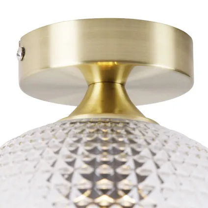QAZQA Smart Art Deco plafondlamp messing incl. Wifi A60 - Sphere 6