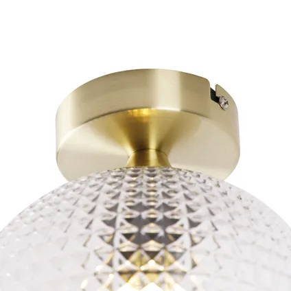 QAZQA Smart Art Deco plafondlamp messing incl. Wifi A60 - Sphere 10