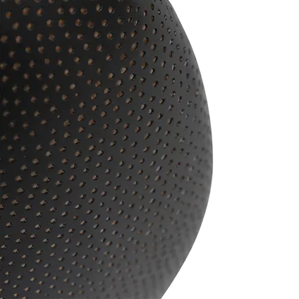 QAZQA Smart plafondlamp zwart met goud 40 cm incl. Wifi G95 - Radiance 6