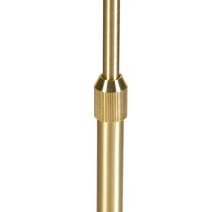 QAZQA Smart vloerlamp goud met linnen kap wit 45 cm incl. Wifi A60 - Parte 10