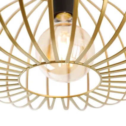 QAZQA Smart plafondlamp goud 39 cm incl. Wifi G95 - Johanna 3