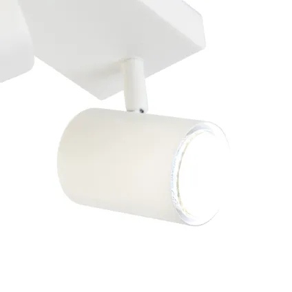 QAZQA Plafonnier intelligent blanc rectangulaire avec 3 Wifi GU10 - Jeana 7
