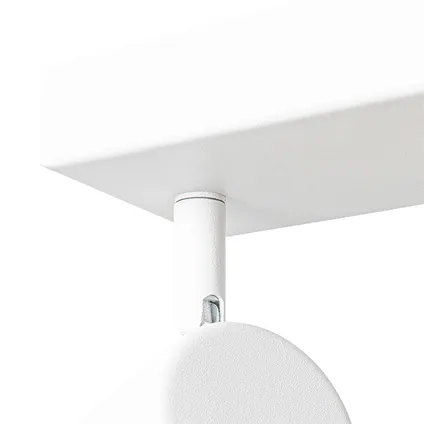 QAZQA Plafonnier intelligent blanc rectangulaire avec 3 Wifi GU10 - Jeana 8