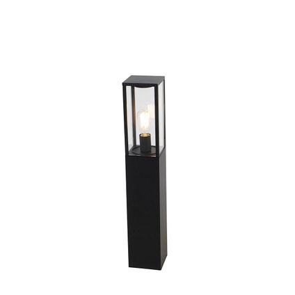 QAZQA Lampe d'extérieur sur pied intelligente noire 80 cm avec Wifi ST64 - Charlois
