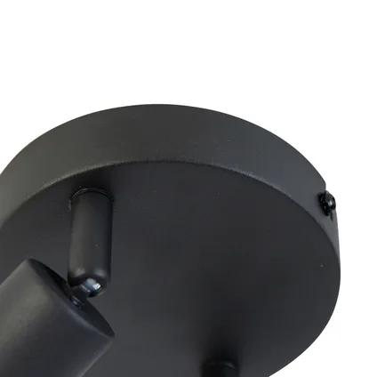 QAZQA Smart spot noir inclinable rond avec 2 WiFi GU10 - Jeany 6