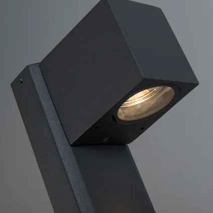 QAZQA Smart staande buitenlamp antraciet 65 cm IP44 incl. Wifi GU10 - Baleno 6