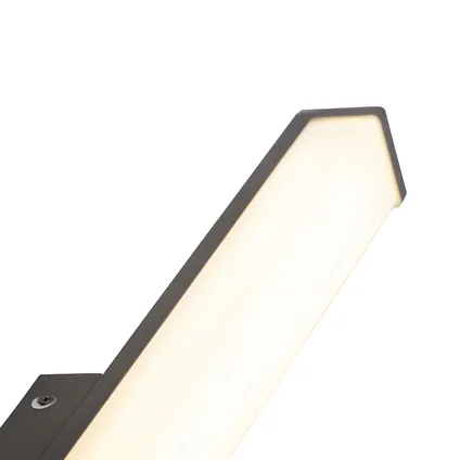 QAZQA Moderne badkamer wandlamp zwart 62 cm IP44 - Cascada 7