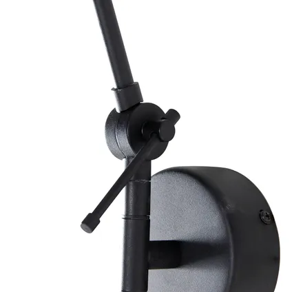 QAZQA Moderne wandlamp zwart verstelbaar - Blitz 8