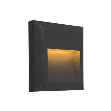 QAZQA Moderne wandlamp donkergrijs incl. LED - Gem 2