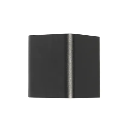 QAZQA Moderne wandlamp zwart incl. LED IP54 vierkant - Evi 6