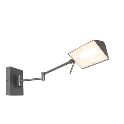 QAZQA Design wandlamp zwart incl. LED dimbaar - Notia 8