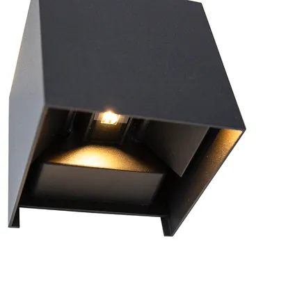 QAZQA Buiten wandlamp zwart incl. LED 2-lichts IP54 - Edwin 7