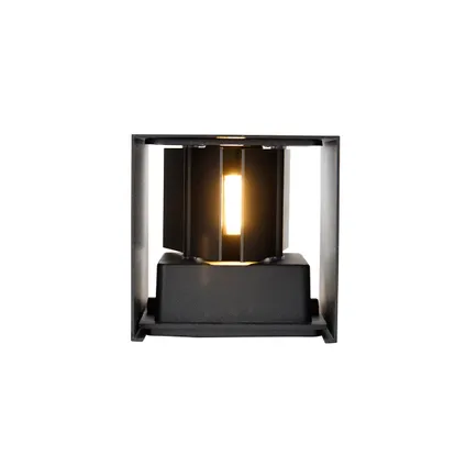 QAZQA Buiten wandlamp zwart incl. LED 2-lichts IP54 - Edwin 8