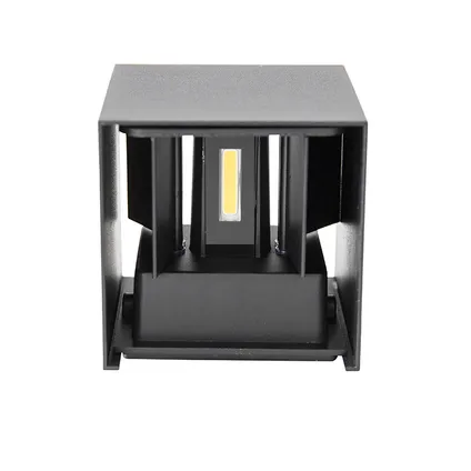 QAZQA Buiten wandlamp zwart incl. LED 2-lichts IP54 - Edwin 9