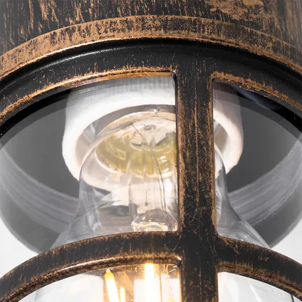 QAZQA Plafond- en wandlamp antiek goud IP54 - Kiki 5