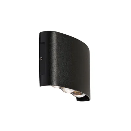 QAZQA Buiten wandlamp zwart incl. LED 6-lichts IP54 - Silly 6