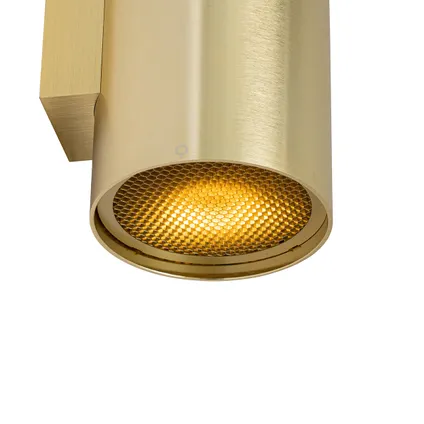QAZQA Applique design dorée ronde 2 lumières - Sab Honey 3