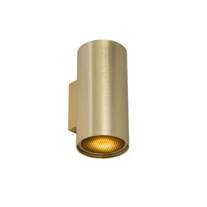 QAZQA Applique design dorée ronde 2 lumières - Sab Honey 7