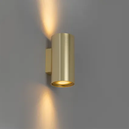 QAZQA Design wandlamp goud rond 2-lichts - Sab Honey 10