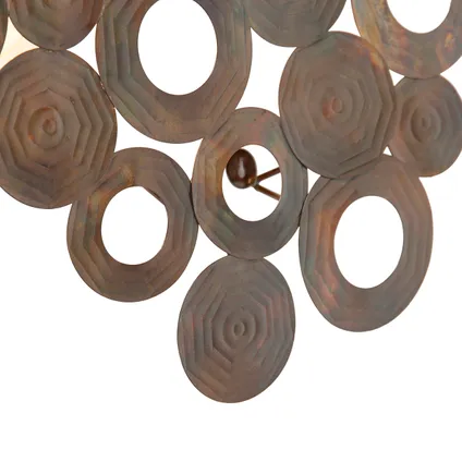 QAZQA Applique Art Déco cuivre 77 cm - Cercles 3