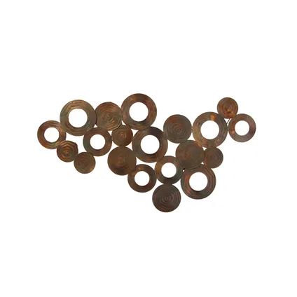 QAZQA Applique Art Déco cuivre 77 cm - Cercles 6