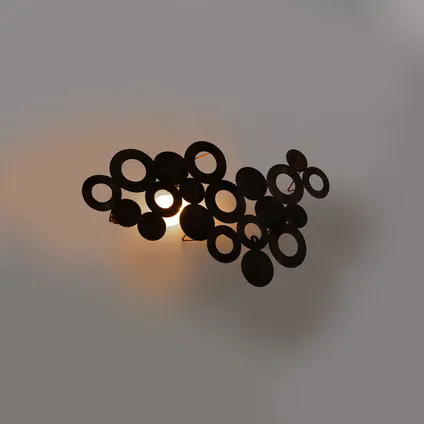 QAZQA Applique Art Déco cuivre 77 cm - Cercles 8