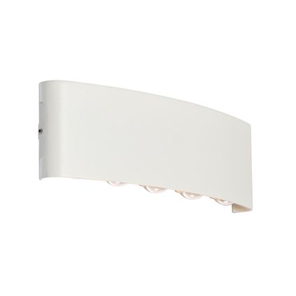 QAZQA Buiten wandlamp wit incl. LED 10-lichts IP54 - Silly