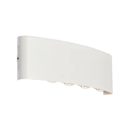 QAZQA Buiten wandlamp wit incl. LED 10-lichts IP54 - Silly 2