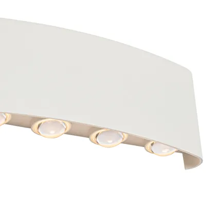 QAZQA Buiten wandlamp wit incl. LED 10-lichts IP54 - Silly 5