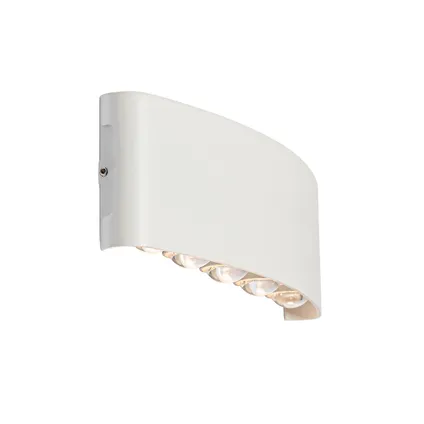 QAZQA Buiten wandlamp wit incl. LED 10-lichts IP54 - Silly 6