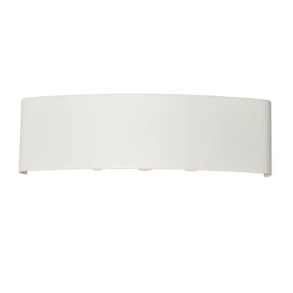 QAZQA Buiten wandlamp wit incl. LED 10-lichts IP54 - Silly 8