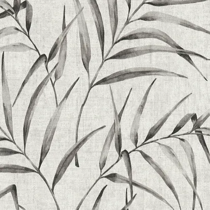 A.S. Création behangpapier tropische bladeren grijs en beige - 53 cm x 10,05 m 3