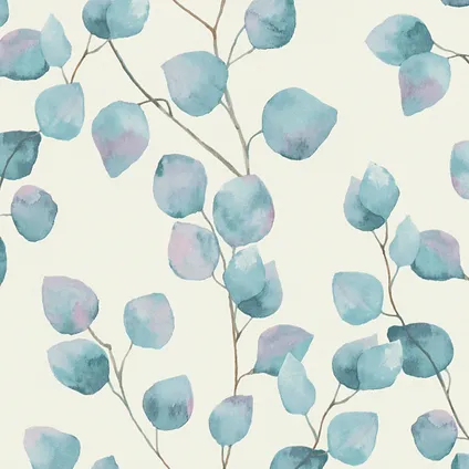 A.S. Création behang bloemen blauw en wit - 53 cm x 10,05 m - AS-370444 3