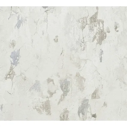 Livingwalls behangpapier betonlook grijs wit - 53 cm x 10,05 m - AS-379544 2