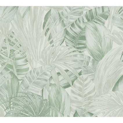 A.S. Création behangpapier tropische bladeren groen - 53 cm x 10,05 m - AS-368202 2