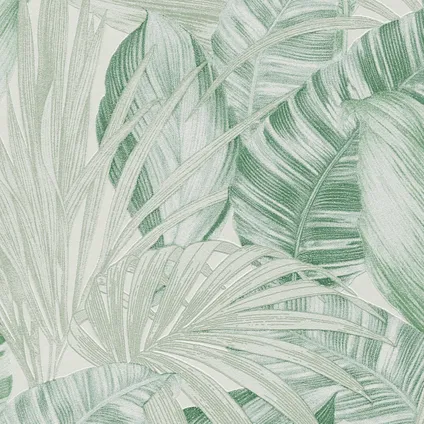 A.S. Création behangpapier tropische bladeren groen - 53 cm x 10,05 m - AS-368202 3