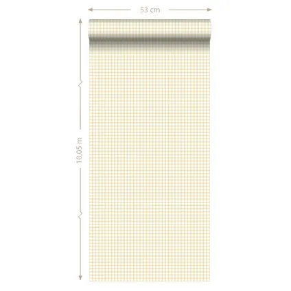 ESTAhome behangpapier ruiten beige - 53 cm x 10,05 m - 115748 6