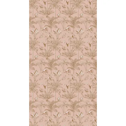 ESTAhome XXL behang jungle-motief perzik roze - 50 x 837 cm - 158943 8