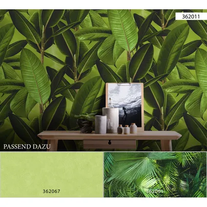 A.S. Création behangpapier tropische bladeren groen - 53 cm x 10,05 m - AS-362001 6