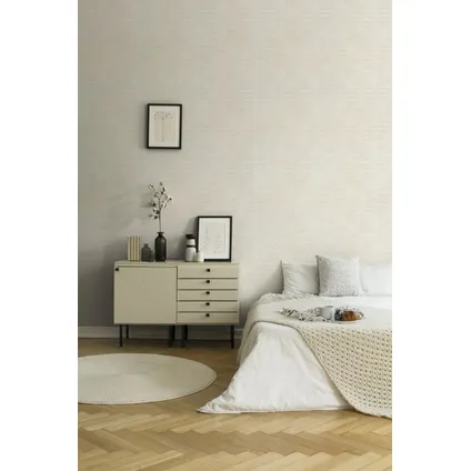 Livingwalls behang hexagon wit en goud - 53 cm x 10,05 m - AS-374241 5