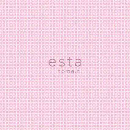 ESTAhome behang fijne stippen licht roze - 53 cm x 10,05 m - 115705 7