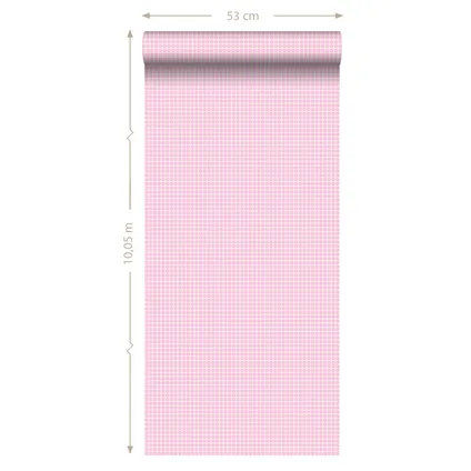 ESTAhome behang fijne stippen licht roze - 53 cm x 10,05 m - 115705 8
