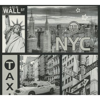 A.S. Création papier peint New York gris - 53 cm x 10,05 m - AS-300452