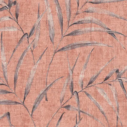 A.S. Création behangpapier tropische bladeren roze, oranje en rood - 53 cm x 10,05 m 3