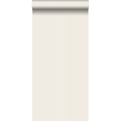ESTAhome behangpapier fijne strepen beige - 53 cm x 10,05 m - 115810