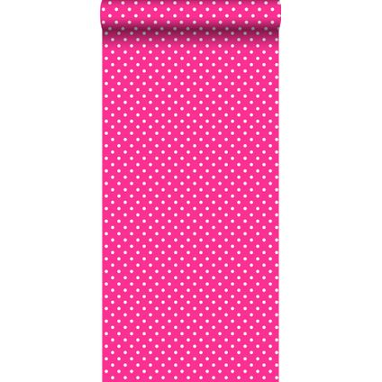 ESTAhome papier peint à motif de petits points rose - 53 cm x 10,05 m - 115741