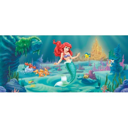 Disney poster Ariel - De kleine zeemeermin groen, blauw en rood - 202 x 90 cm