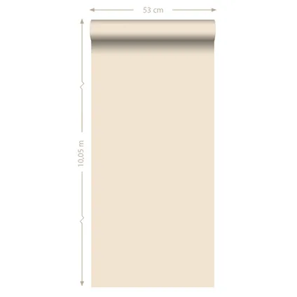 ESTAhome behangpapier effen beige - 53 cm x 10,05 m - 115608 4
