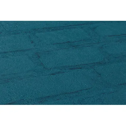 A.S. Création behang steen petrolblauw - 53 cm x 10,05 m - AS-374144 2